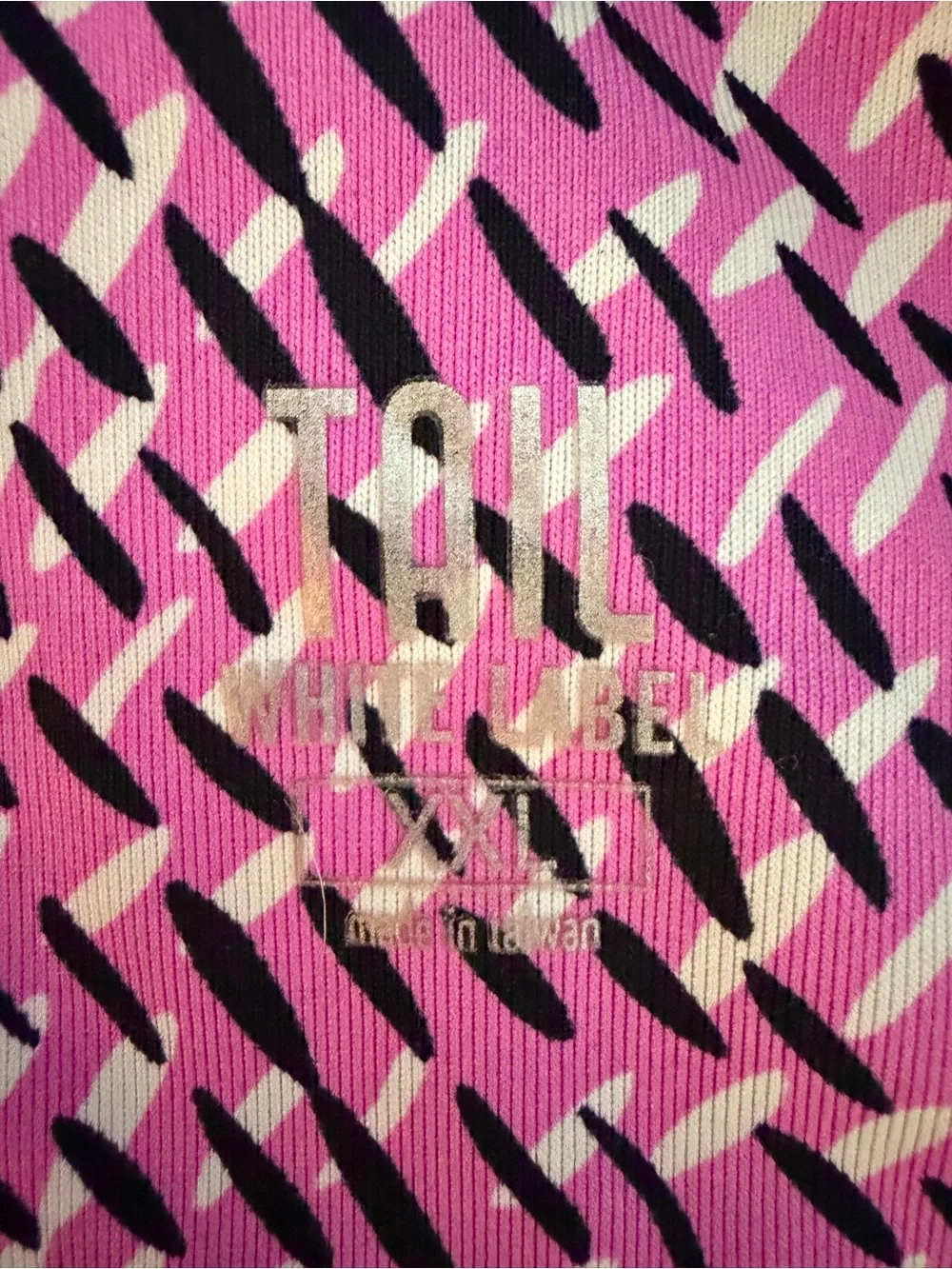 Tail Women's Pink Patterned Short-Sleeve half zip golf shirt - Picture 3 of 3